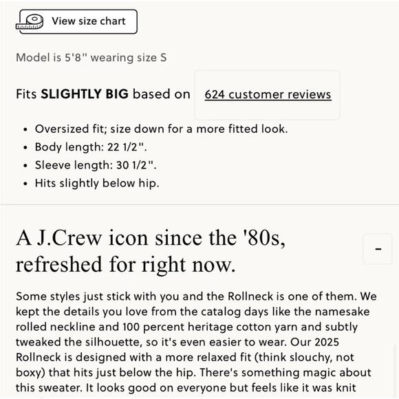 J. Crew 2025 Rollneck Sweater Pistachio Cream NWT size XS - Picture 6 of 8